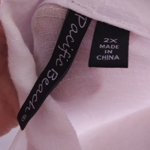 pacific beach XXL swimsuit coverup lounge white - Picture 4 of 8